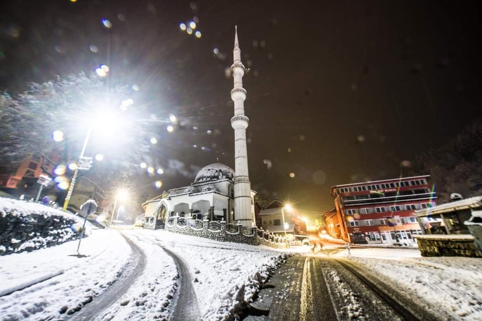Sniježni prizori iz Srebrenice